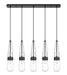 Innovations - 125-452-1P-BK-G452-4CL - LED Linear Pendant - Downtown Urban - Matte Black