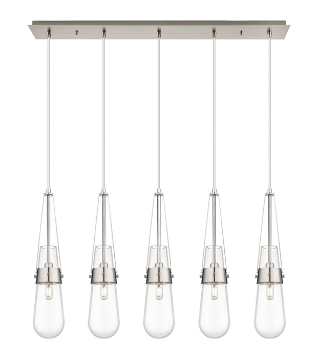 Innovations - 125-452-1P-SN-G452-4CL - LED Linear Pendant - Downtown Urban - Brushed Satin Nickel