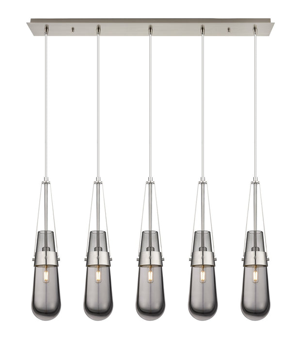 Innovations - 125-452-1P-SN-G452-4SM - LED Linear Pendant - Downtown Urban - Brushed Satin Nickel