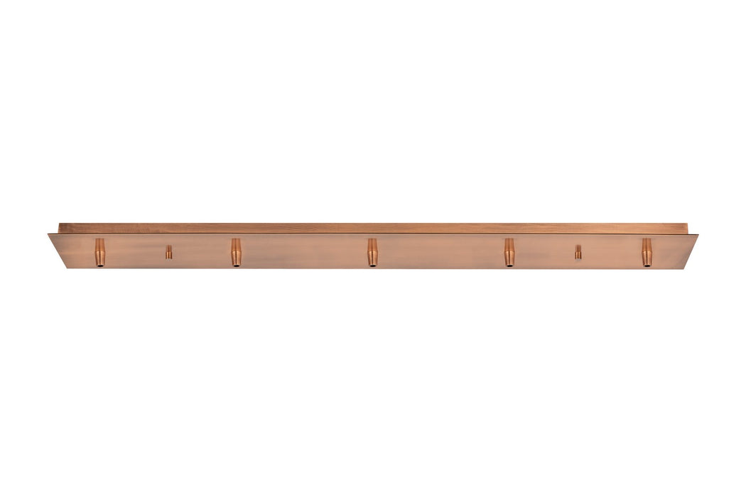 Innovations - 125-AC - Multi Port Canopy - Custom Cord - Antique Copper