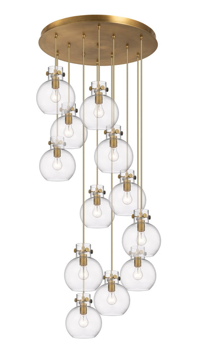 Innovations - 126-410-1PS-BB-G410-8CL - 12 Light Pendant - Downtown Urban - Brushed Brass