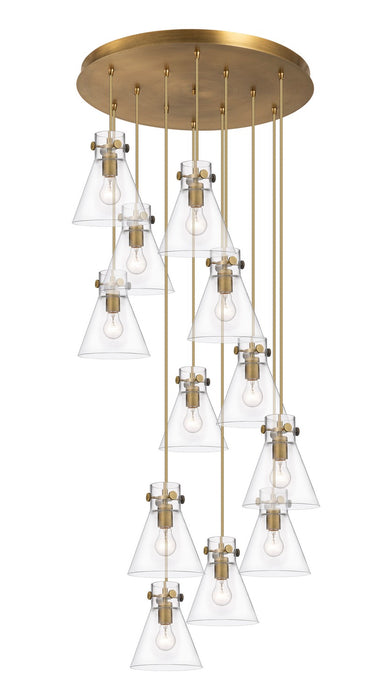 Innovations - 126-410-1PS-BB-G411-8CL - 12 Light Pendant - Downtown Urban - Brushed Brass