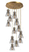 Innovations - 126-410-1PS-BB-G411-8SM - 12 Light Pendant - Downtown Urban - Brushed Brass