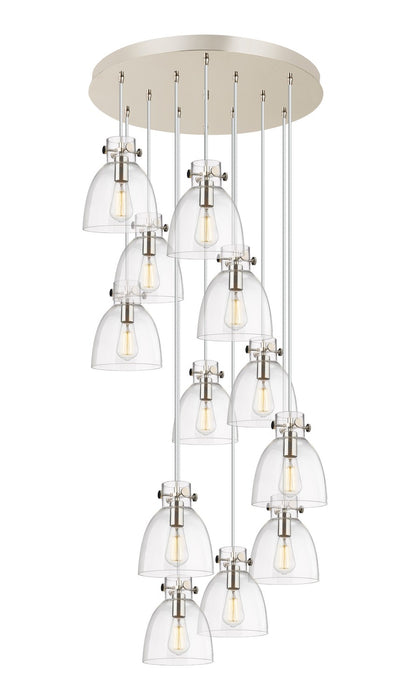 Innovations - 126-410-1PS-PN-G412-8CL - 12 Light Pendant - Downtown Urban - Polished Nickel