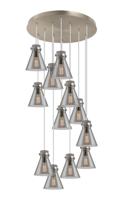 Innovations - 126-410-1PS-SN-G411-8SM - 12 Light Pendant - Downtown Urban - Brushed Satin Nickel