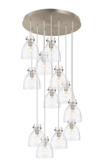 Innovations - 126-410-1PS-SN-G412-8CL - 12 Light Pendant - Downtown Urban - Brushed Satin Nickel