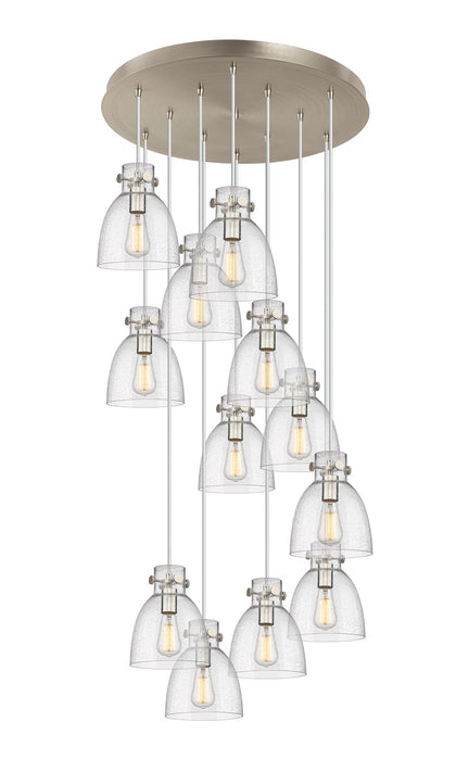 Innovations - 126-410-1PS-SN-G412-8SDY - 12 Light Pendant - Downtown Urban - Brushed Satin Nickel