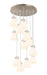 Innovations - 126-410-1PS-SN-G412-8WH - 12 Light Pendant - Downtown Urban - Brushed Satin Nickel