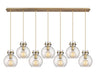 Innovations - 127-410-1PS-BB-G410-8SDY - Nine Light Linear Pendant - Newton - Brushed Brass