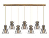 Innovations - 127-410-1PS-BB-G411-8SM - Four Light Linear Pendant - Downtown Urban - Brushed Brass