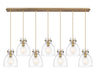 Innovations - 127-410-1PS-BB-G412-8CL - One Light Linear Pendant - Downtown Urban - Brushed Brass