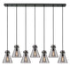 Innovations - 127-410-1PS-BK-G411-8SM - Two Light Linear Pendant - Downtown Urban - Matte Black