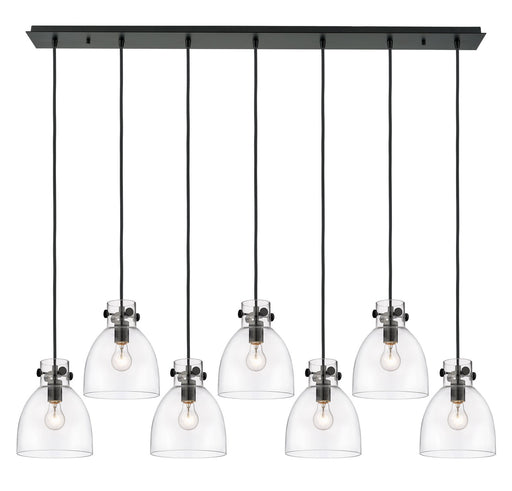 Innovations - 127-410-1PS-BK-G412-8CL - Eight Light Linear Pendant - Downtown Urban - Matte Black