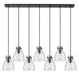 Innovations - 127-410-1PS-BK-G412-8SDY - One Light Linear Pendant - Downtown Urban - Matte Black