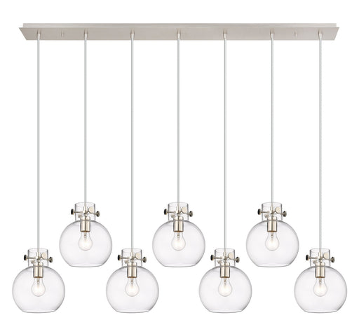 Innovations - 127-410-1PS-PN-G410-8CL - LED Linear Pendant - Newton - Polished Nickel
