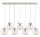 Innovations - 127-410-1PS-PN-G410-8SDY - Three Light Linear Pendant - Newton - Polished Nickel