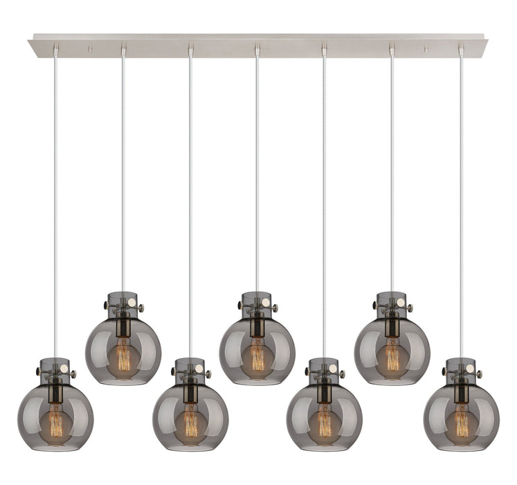 Innovations - 127-410-1PS-PN-G410-8SM - Six Light Linear Pendant - Newton - Polished Nickel