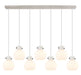 Innovations - 127-410-1PS-PN-G410-8WH - Nine Light Linear Pendant - Newton - Polished Nickel