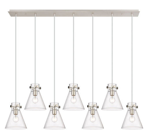 Innovations - 127-410-1PS-PN-G411-8CL - Three Light Linear Pendant - Downtown Urban - Polished Nickel