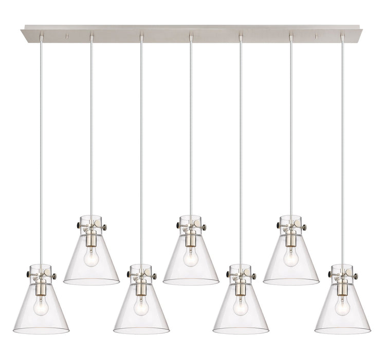 Innovations - 127-410-1PS-PN-G411-8CL - Three Light Linear Pendant - Downtown Urban - Polished Nickel