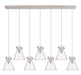 Innovations - 127-410-1PS-PN-G411-8CL - Three Light Linear Pendant - Downtown Urban - Polished Nickel