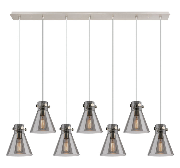 Innovations - 127-410-1PS-PN-G411-8SM - Nine Light Linear Pendant - Downtown Urban - Polished Nickel