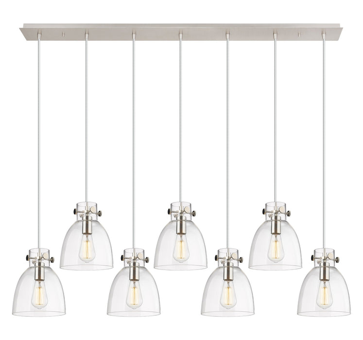 Innovations - 127-410-1PS-PN-G412-8CL - Five Light Linear Pendant - Downtown Urban - Polished Nickel