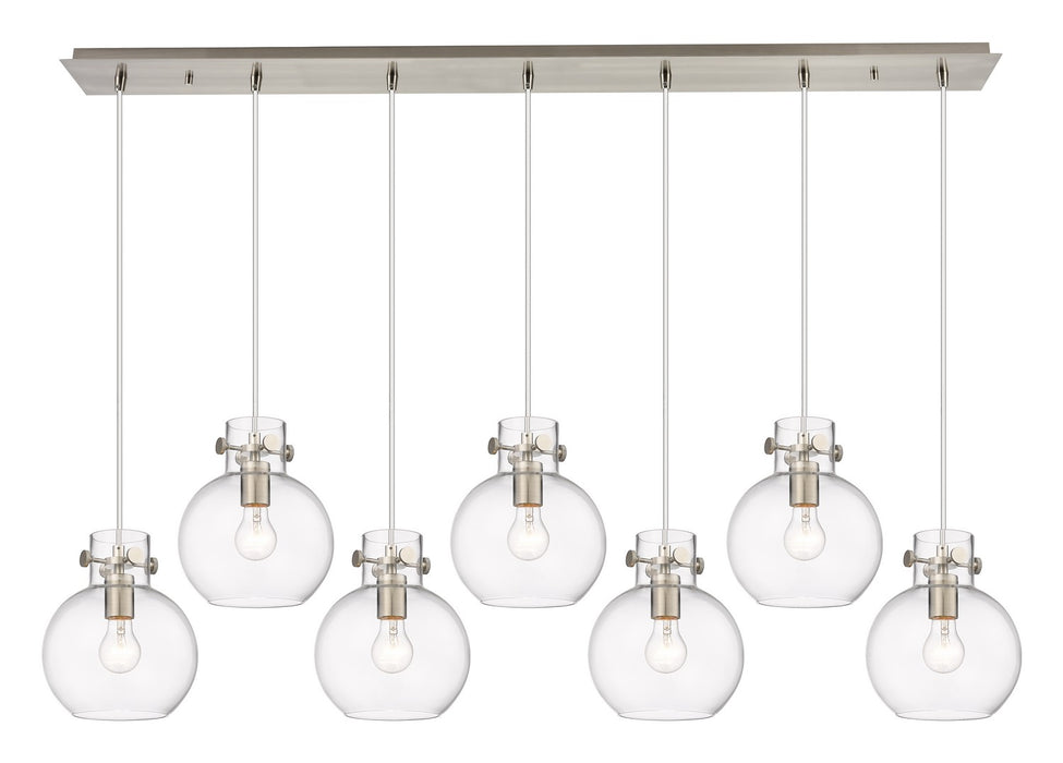 Innovations - 127-410-1PS-SN-G410-8CL - Seven Light Linear Pendant - Downtown Urban - Brushed Satin Nickel