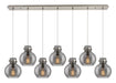 Innovations - 127-410-1PS-SN-G410-8SM - Four Light Linear Pendant - Newton - Brushed Satin Nickel