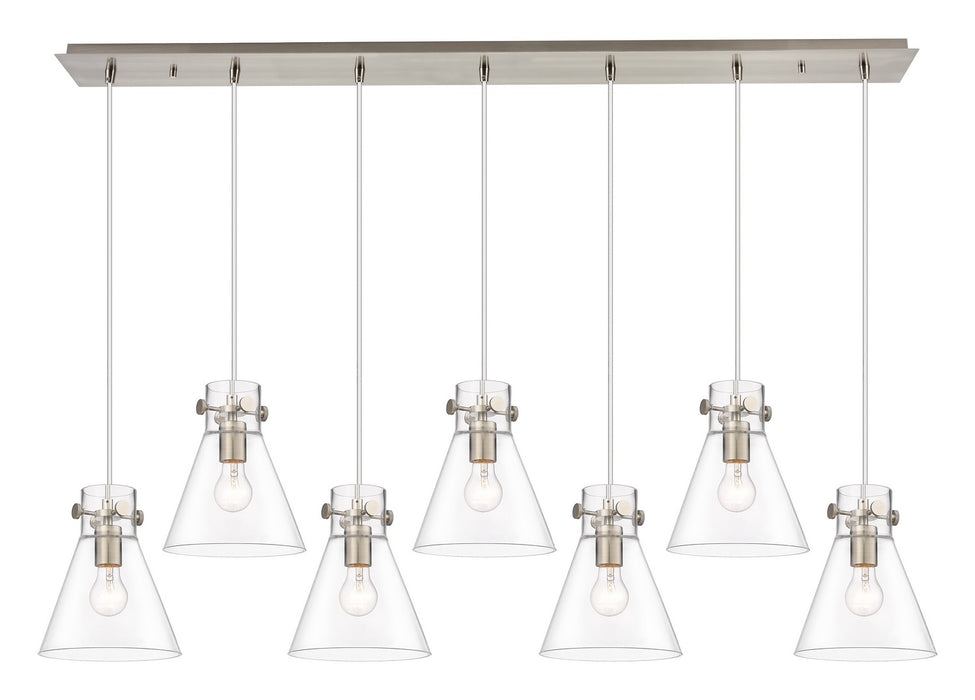 Innovations - 127-410-1PS-SN-G411-8CL - LED Linear Pendant - Downtown Urban - Brushed Satin Nickel