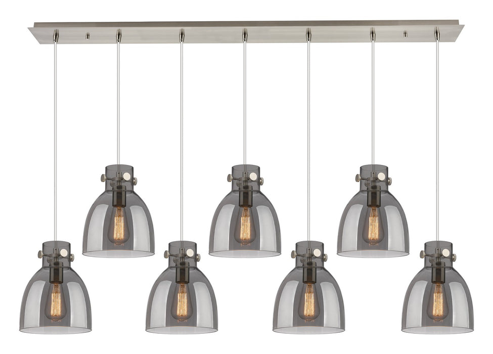 Innovations - 127-410-1PS-SN-G412-8SM - Eight Light Linear Pendant - Downtown Urban - Brushed Satin Nickel