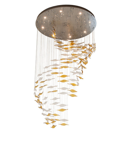 Meyda Tiffany - 235093 - Eight Light Pendant - Schole - Nickel