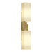 Hubbardton Forge - 207801-SKT-86-GG0351 - Two Light Wall Sconce - Ondrian - Modern Brass