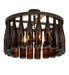 Meyda Tiffany - 267170 - Five Light Ceiling Fixture - Tuscan Vineyard - Oil Rubbed Bronze