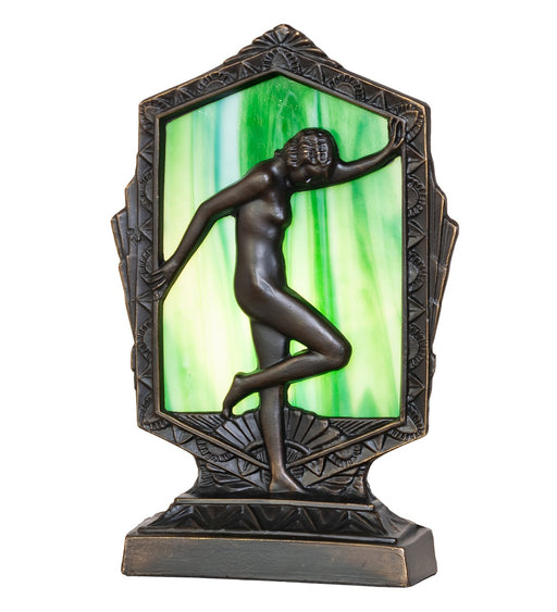 Meyda Tiffany - 268409 - One Light Accent Lamp - Posing Deco Lady - Antique Brass