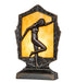 Meyda Tiffany - 268410 - One Light Accent Lamp - Posing Deco Lady - Antique Brass
