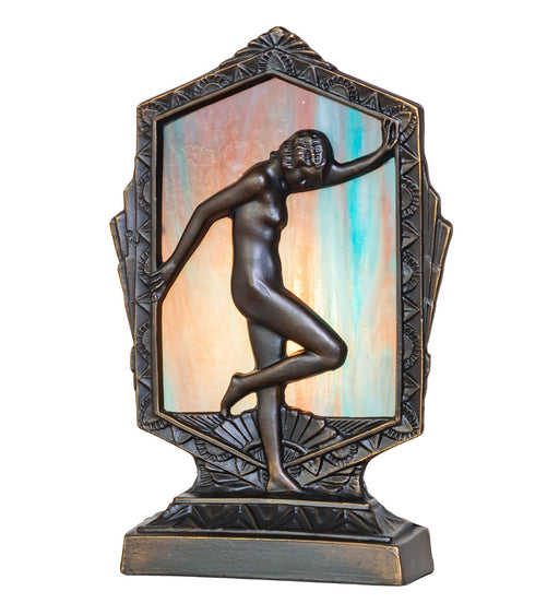 Meyda Tiffany - 268411 - One Light Accent Lamp - Posing Deco Lady - Antique Brass