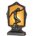 Meyda Tiffany - 268412 - One Light Accent Lamp - Posing Deco Lady - Antique Brass