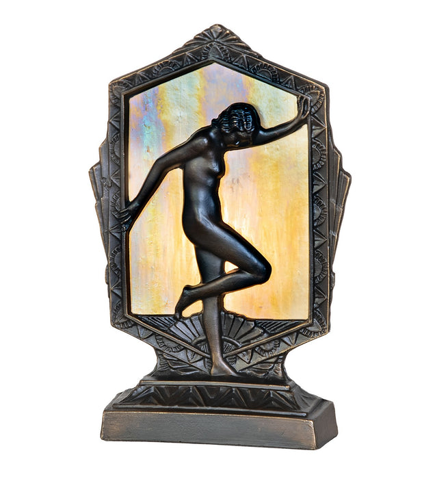 Meyda Tiffany - 268414 - One Light Accent Lamp - Posing Deco Lady - Antique Brass