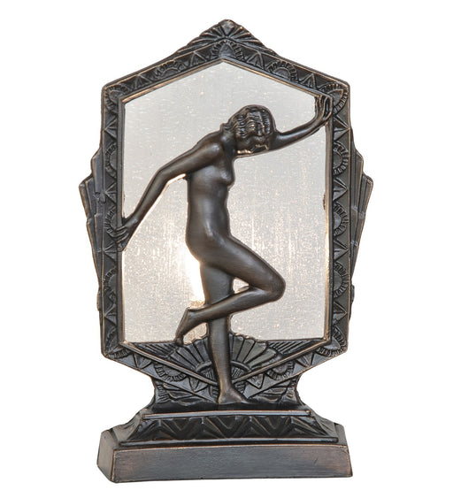 Meyda Tiffany - 268419 - One Light Accent Lamp - Posing Deco Lady - Antique Brass