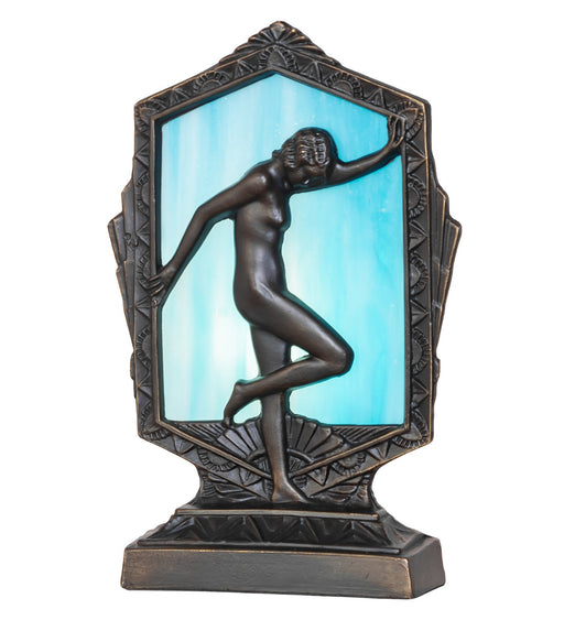 Meyda Tiffany - 268420 - One Light Accent Lamp - Posing Deco Lady - Antique Brass
