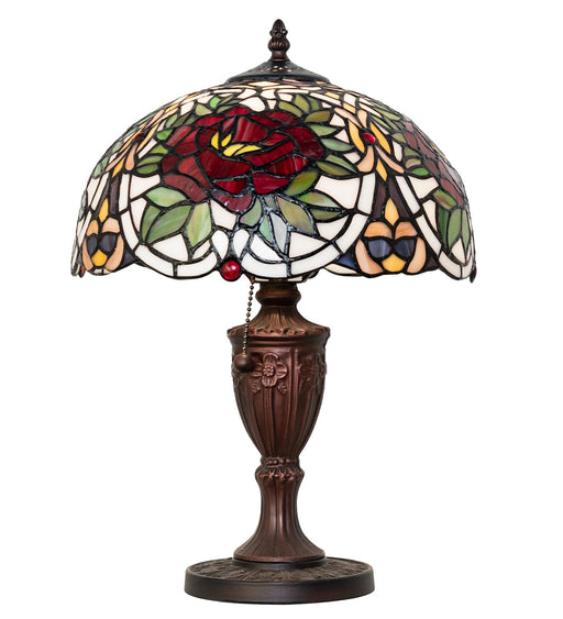 Meyda Tiffany - 78278 - One Light Table Lamp - Renaissance Rose