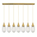 Innovations - 127-450-1P-BB-G450-6SCL - LED Linear Pendant - Downtown Urban - Brushed Brass