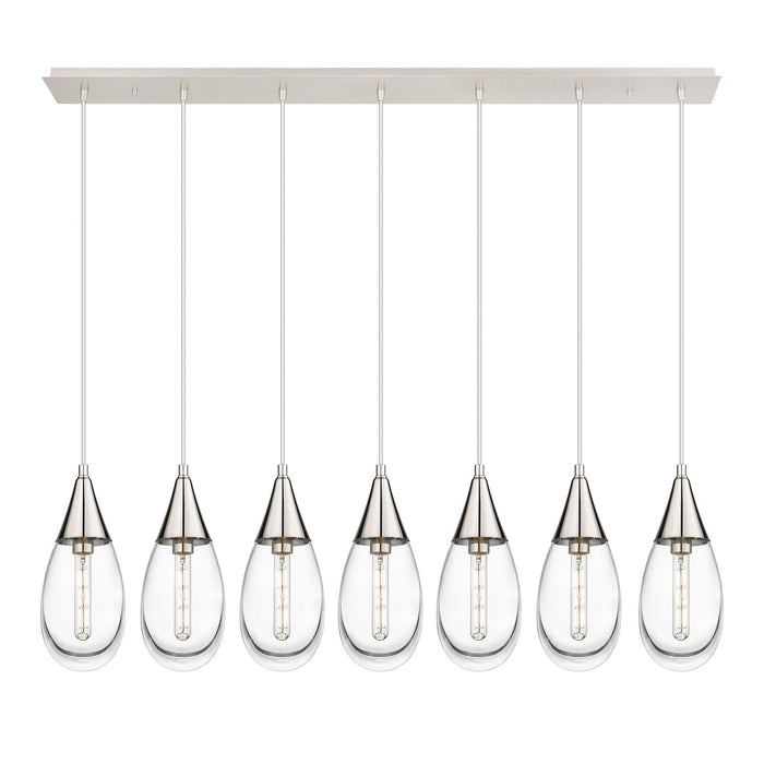 Innovations - 127-450-1P-PN-G450-6CL - LED Linear Pendant - Downtown Urban - Polished Nickel