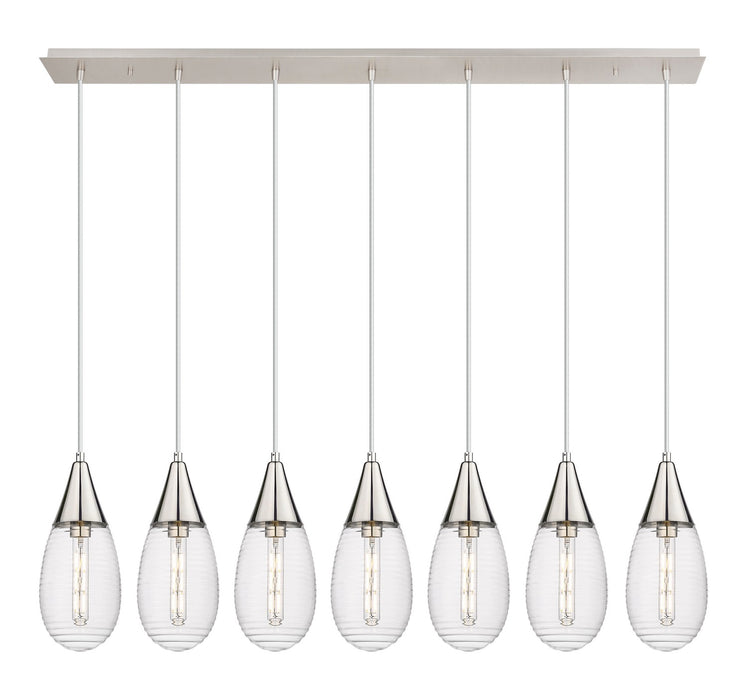 Innovations - 127-450-1P-PN-G450-6SCL - LED Linear Pendant - Downtown Urban - Polished Nickel