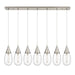 Innovations - 127-450-1P-SN-G450-6CL - LED Linear Pendant - Downtown Urban - Brushed Satin Nickel