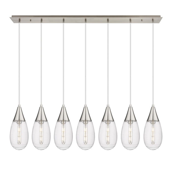 Innovations - 127-450-1P-SN-G450-6SCL - LED Linear Pendant - Downtown Urban - Brushed Satin Nickel