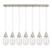 Innovations - 127-450-1P-SN-G450-6SCL - LED Linear Pendant - Downtown Urban - Brushed Satin Nickel