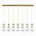 Innovations - 127-451-1P-BB-G451-5CL - LED Linear Pendant - Downtown Urban - Brushed Brass