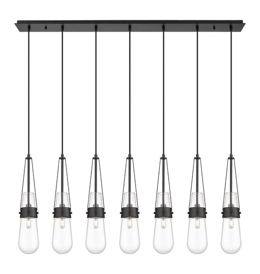 Innovations - 127-452-1P-BK-G452-4CL - LED Linear Pendant - Downtown Urban - Matte Black